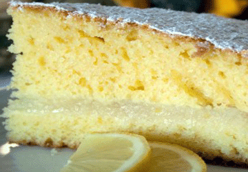 Torta farcita con crema di limone